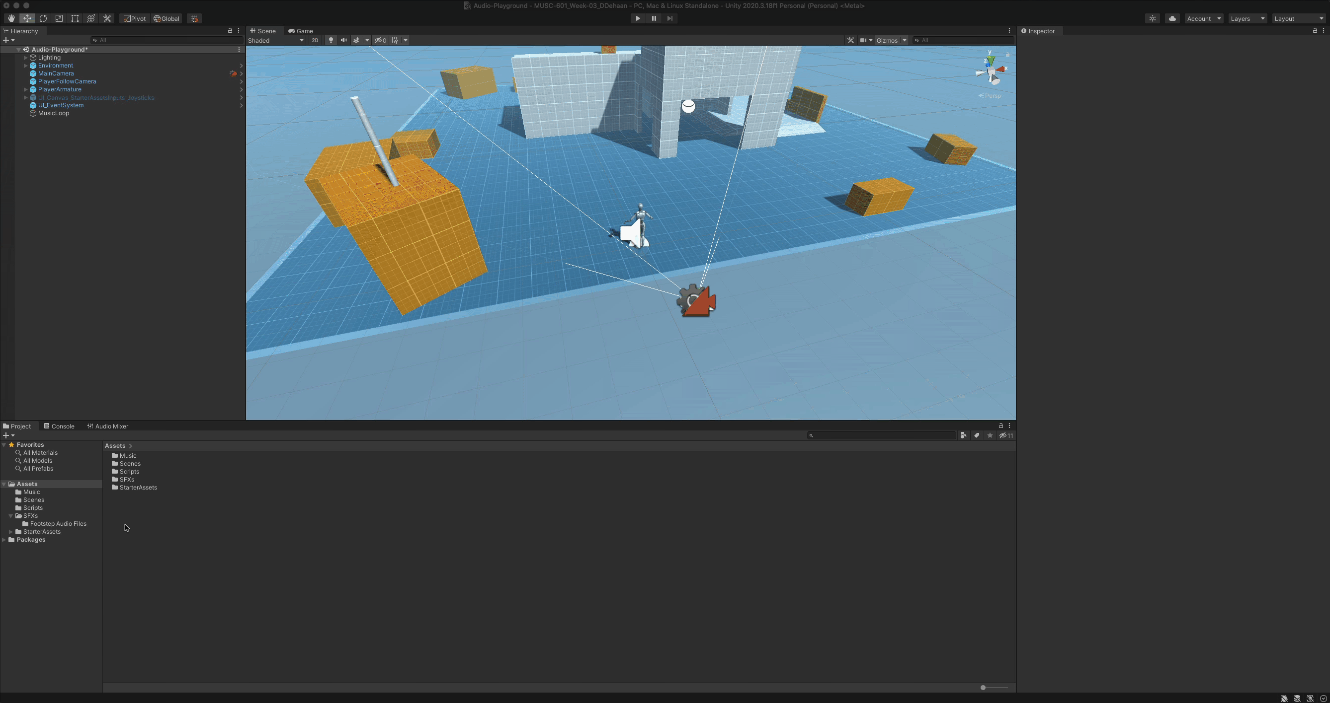 create an audio mixer